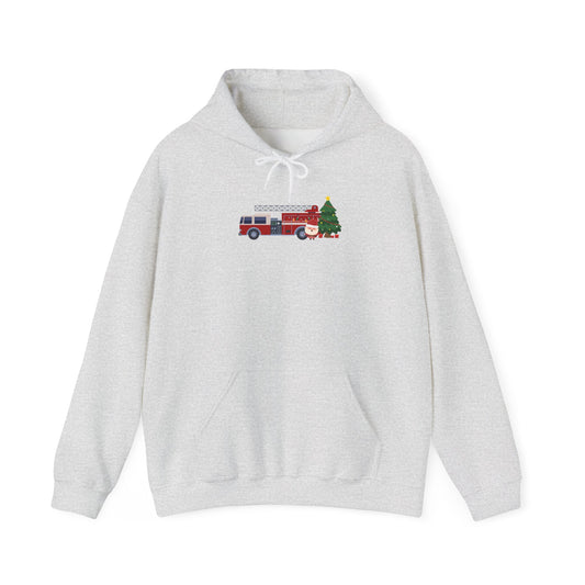 Fire Truck Christmas Tree Hoodie