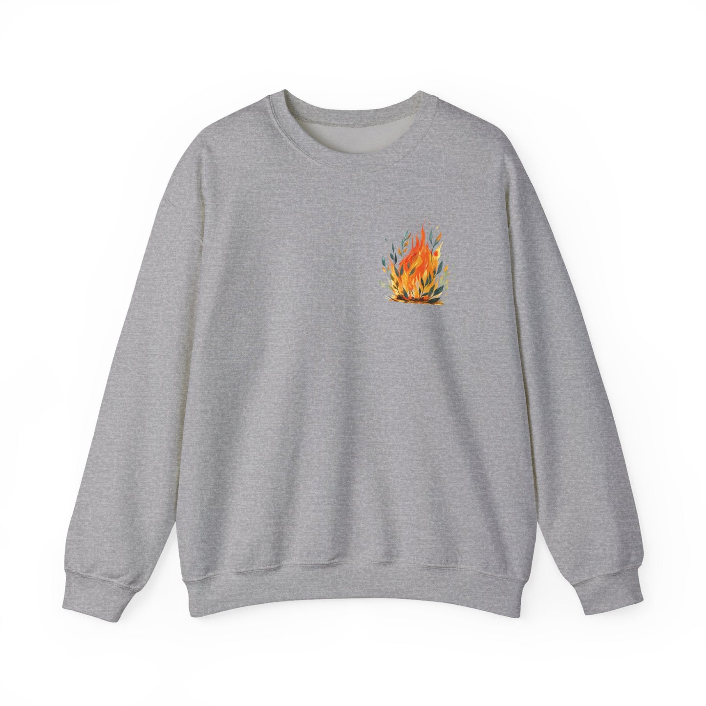 Cozy Fire-Inspired Unisex Crewneck Sweatshirt