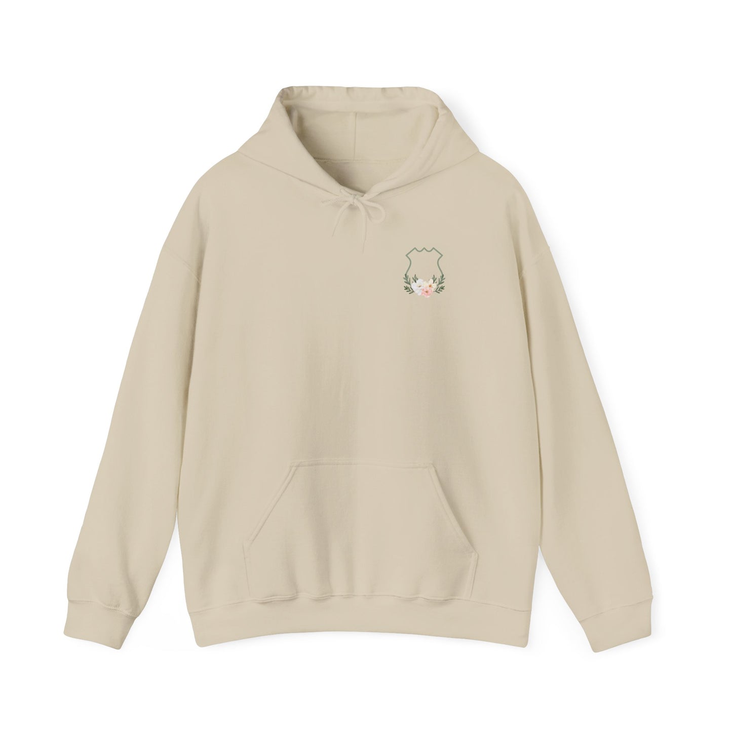 Floral Police Crest Unisex Hoodie