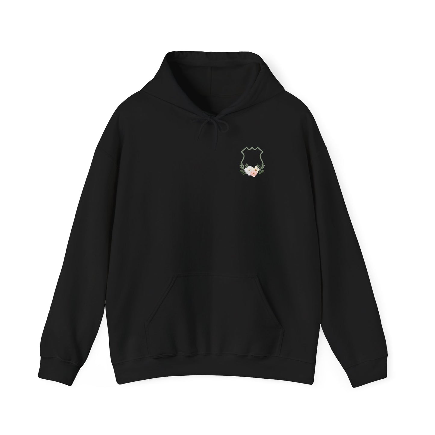 Floral Police Crest Unisex Hoodie