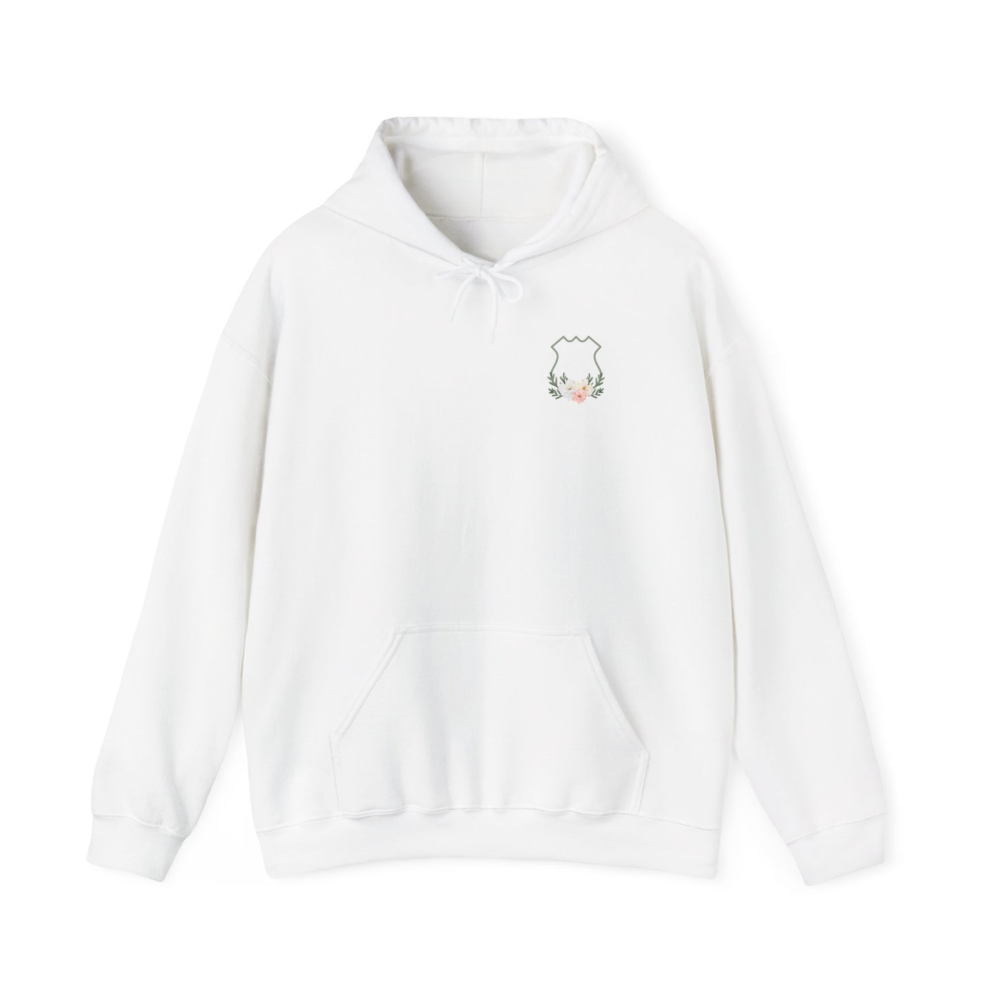Floral Police Crest Unisex Hoodie