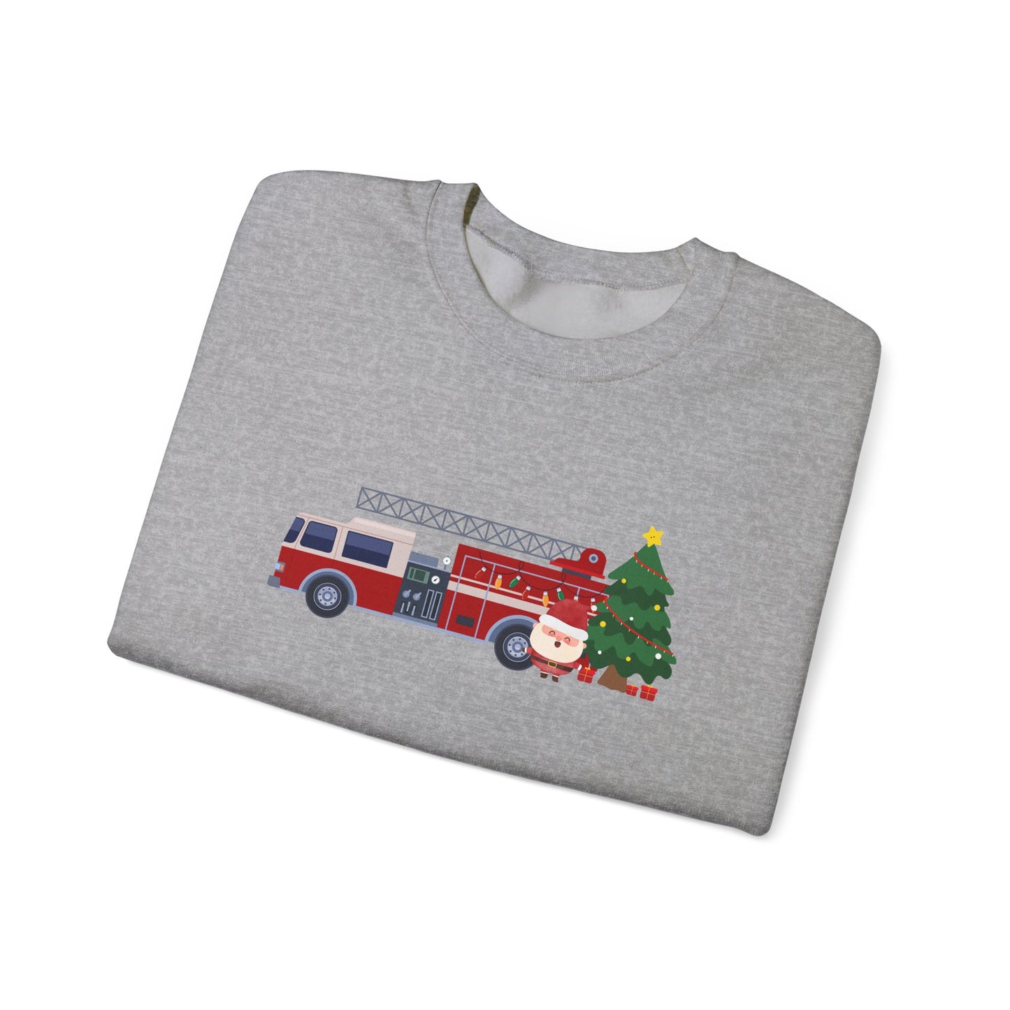 Festive Fire Truck Sweatshirt