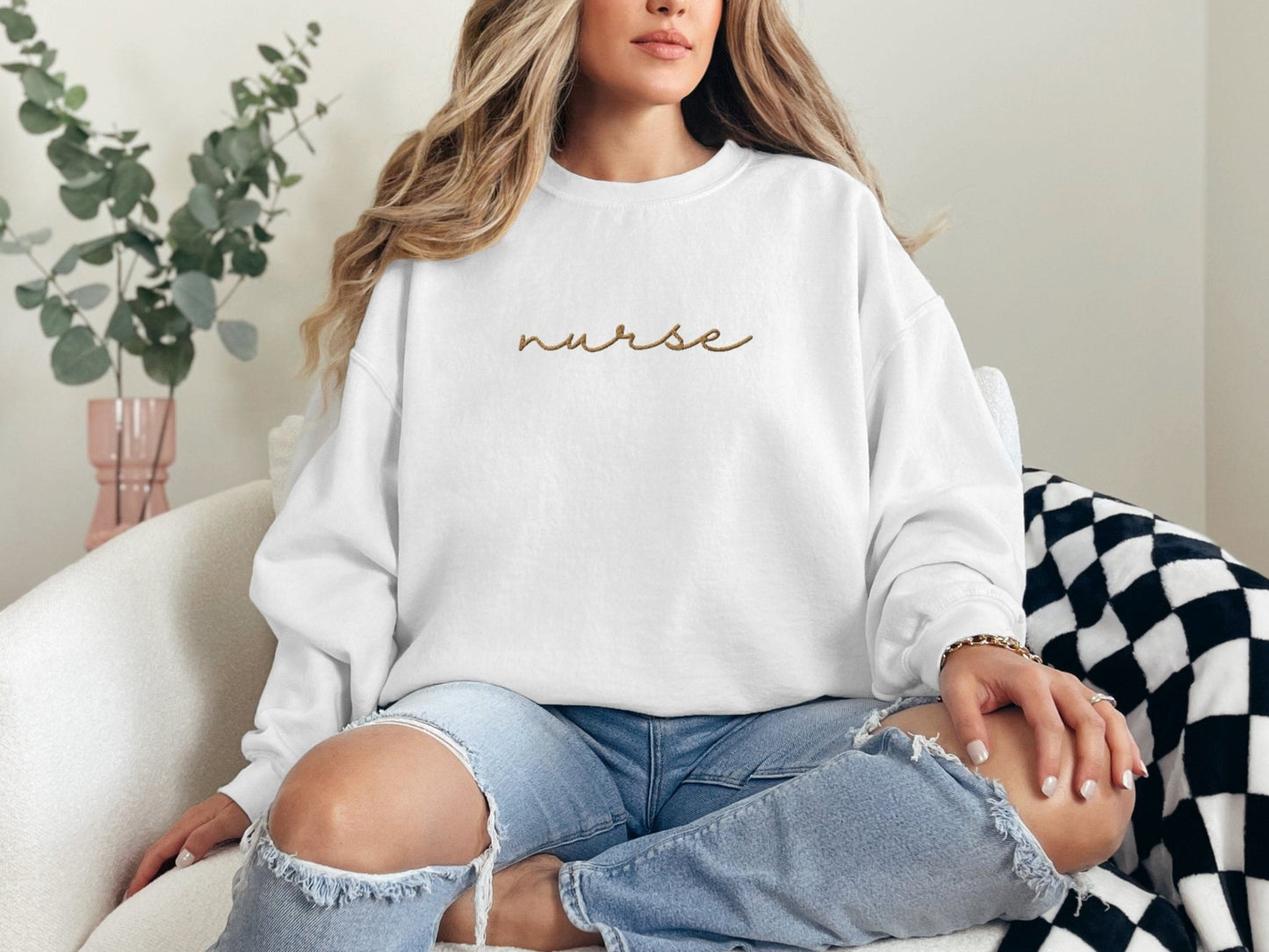 Embroidered Nurse Unisex SweaterAfter The Call