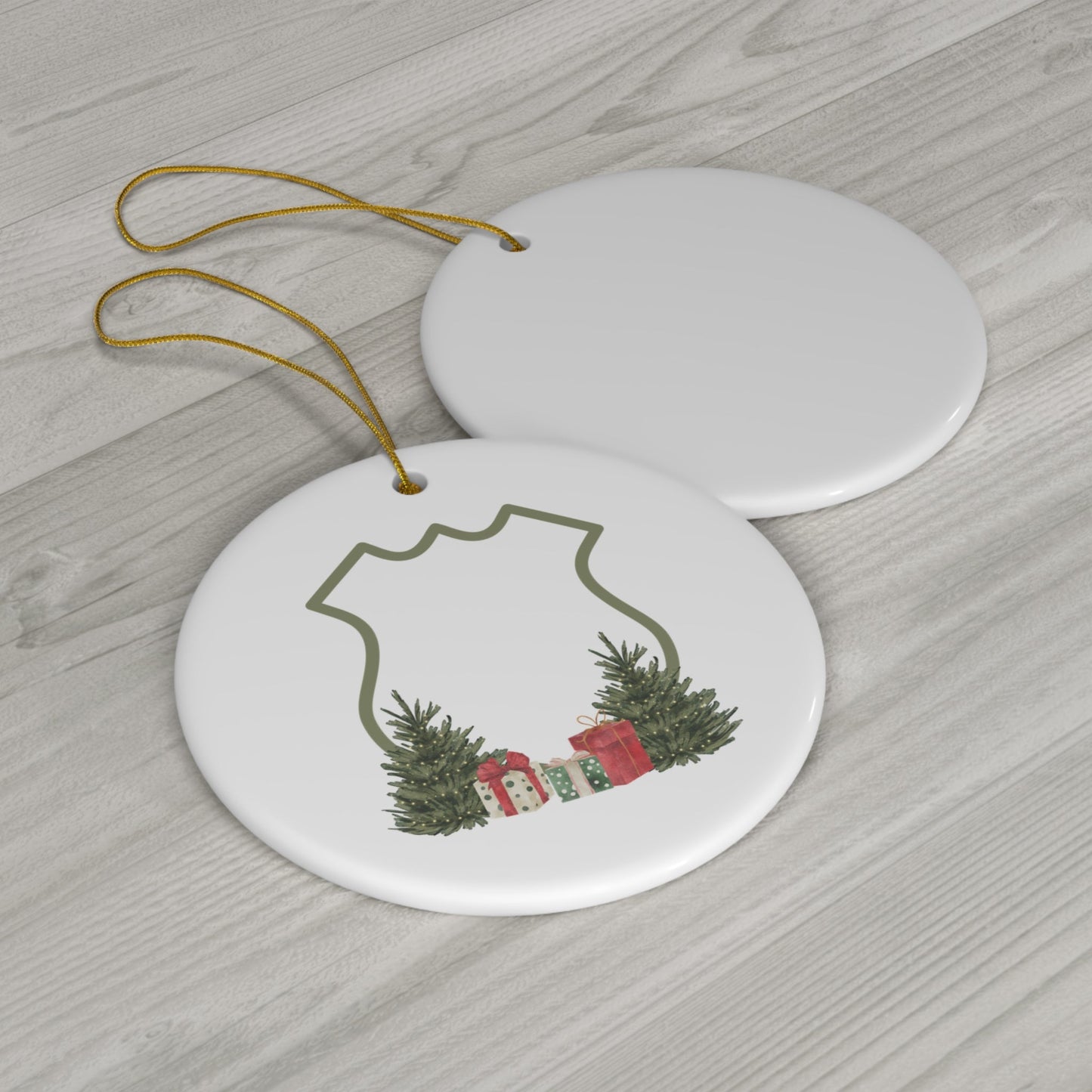 Police Crest Christmas Ceramic Ornament, 1 - PackHome DecorAfter The Call