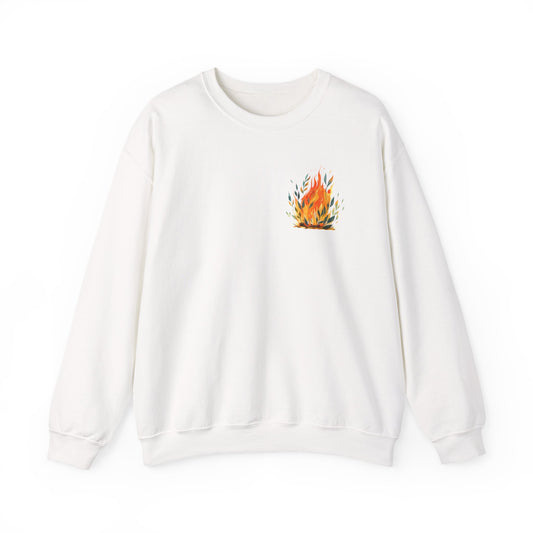 Cozy Fire-Inspired Unisex Crewneck Sweatshirt