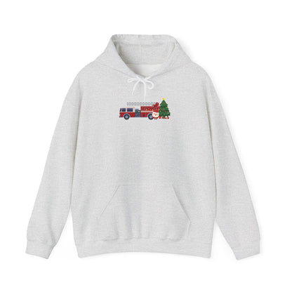 Fire Truck Christmas Tree Hoodie