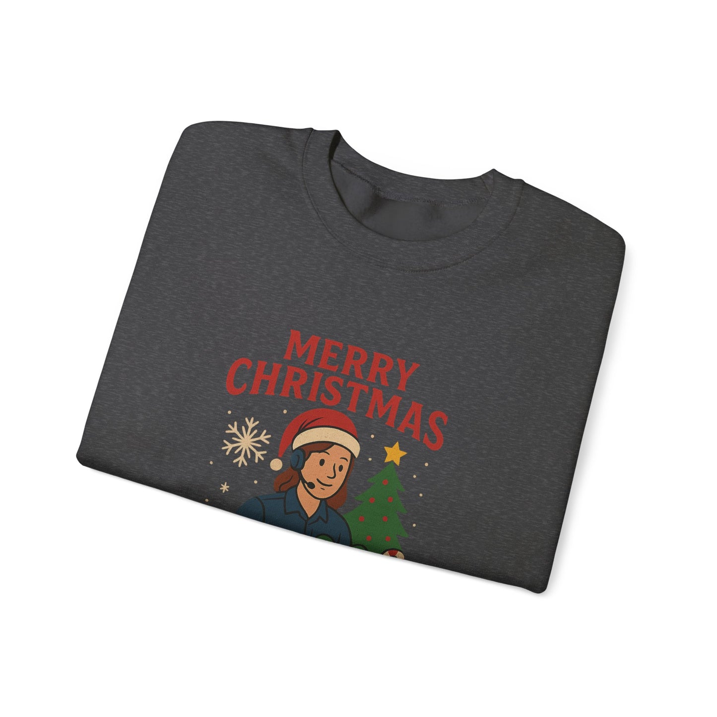 Merry Christmas Dispatcher Crewneck Sweatshirt