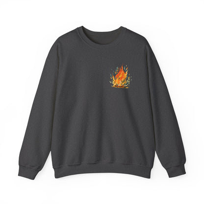 Cozy Fire-Inspired Unisex Crewneck Sweatshirt