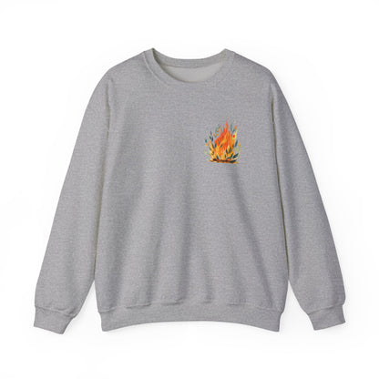 Cozy Fire-Inspired Unisex Crewneck Sweatshirt