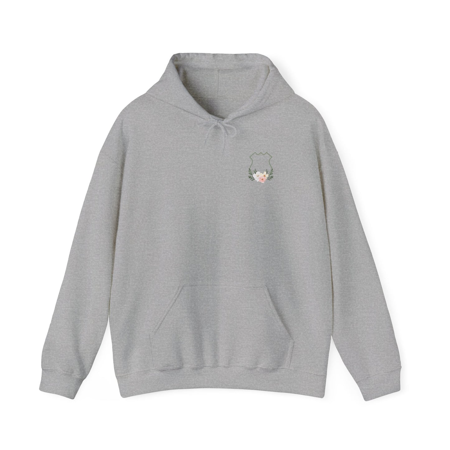Floral Police Crest Unisex Hoodie