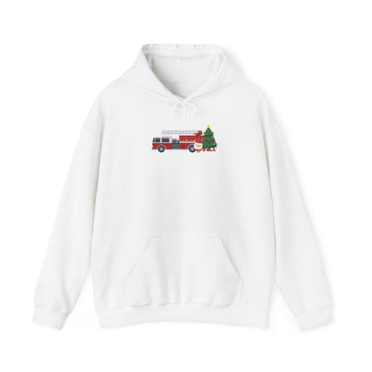 Fire Truck Christmas Tree Hoodie