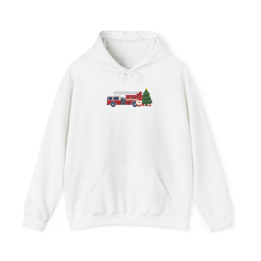 Fire Truck Christmas Tree Hoodie