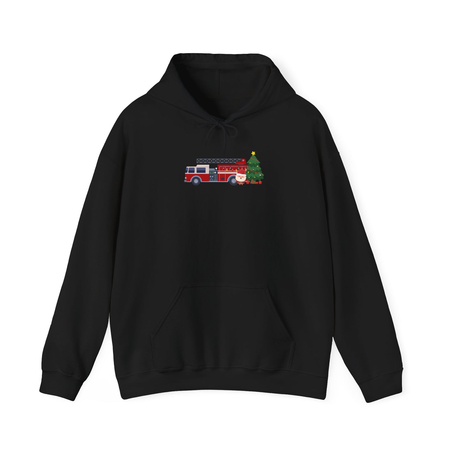 Fire Truck Christmas Tree Hoodie