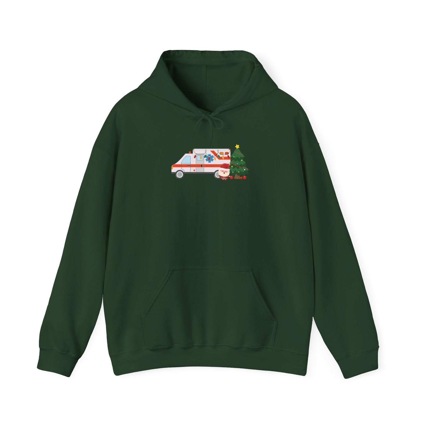 Ambulance Christmas Tree Hoodie