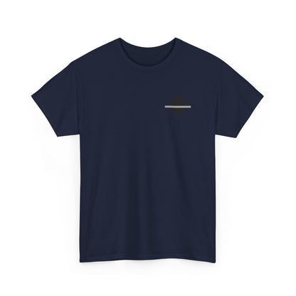 Thin Silver Line Unisex Heavy Cotton Tee