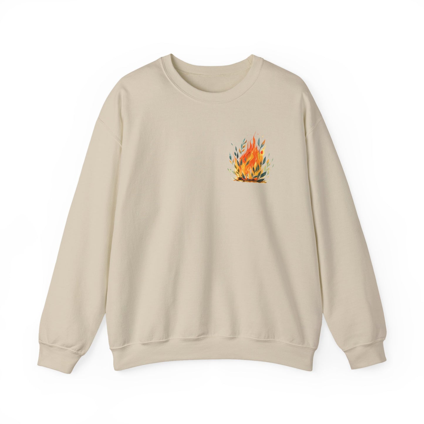 Cozy Fire-Inspired Unisex Crewneck Sweatshirt