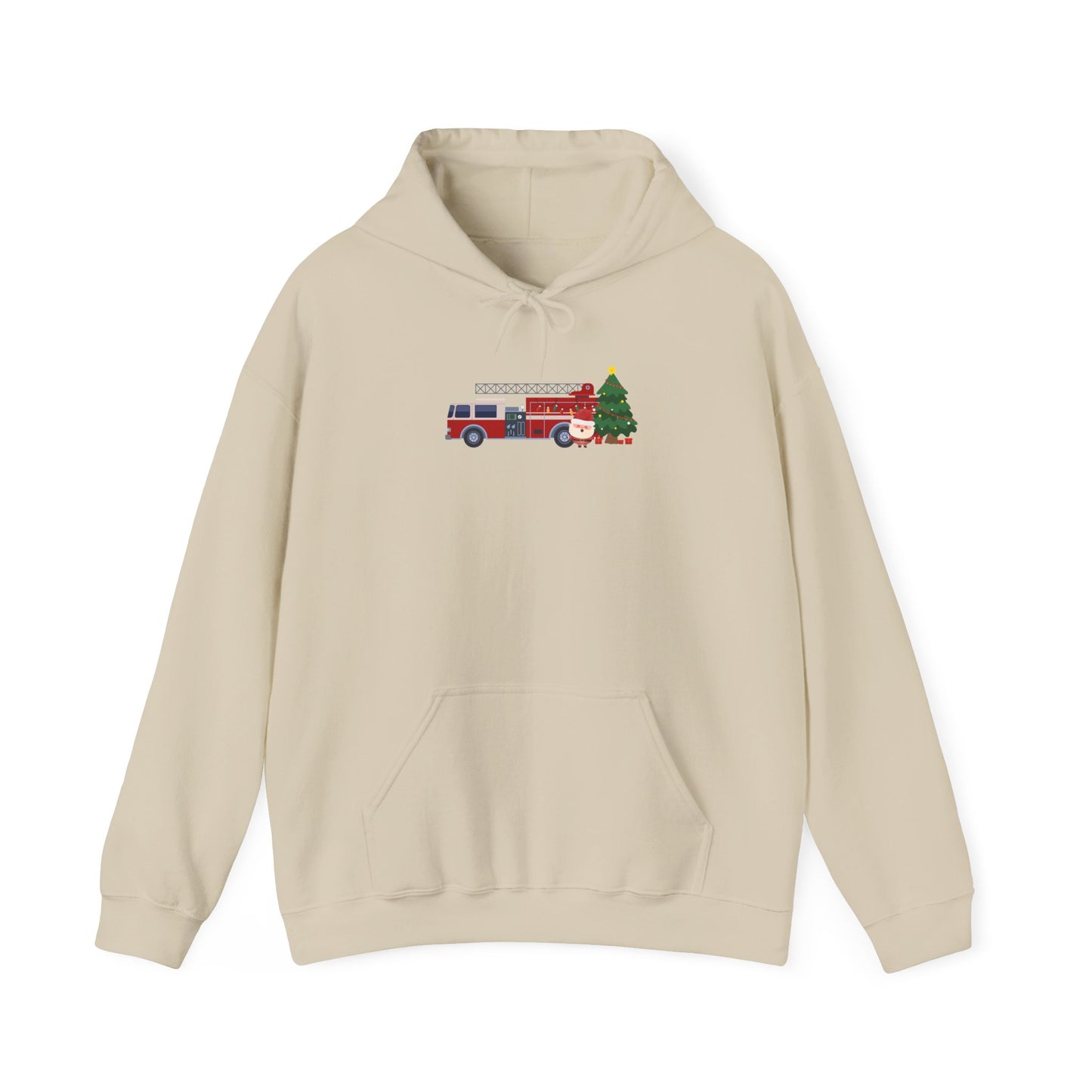 Fire Truck Christmas Tree Hoodie