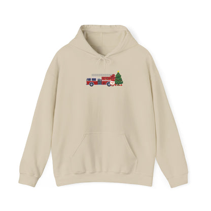 Fire Truck Christmas Tree Hoodie