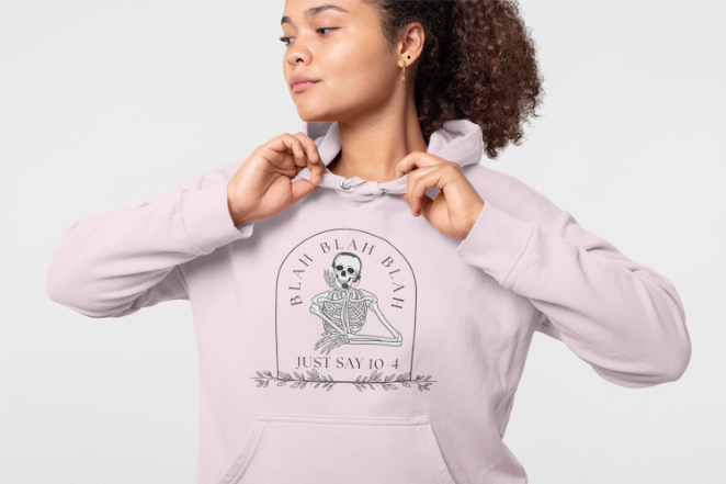 Just Say 10-4 Unisex Hooded Sweatshirt