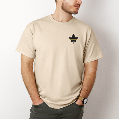 Thin Gold Line Unisex Heavy Cotton Tee