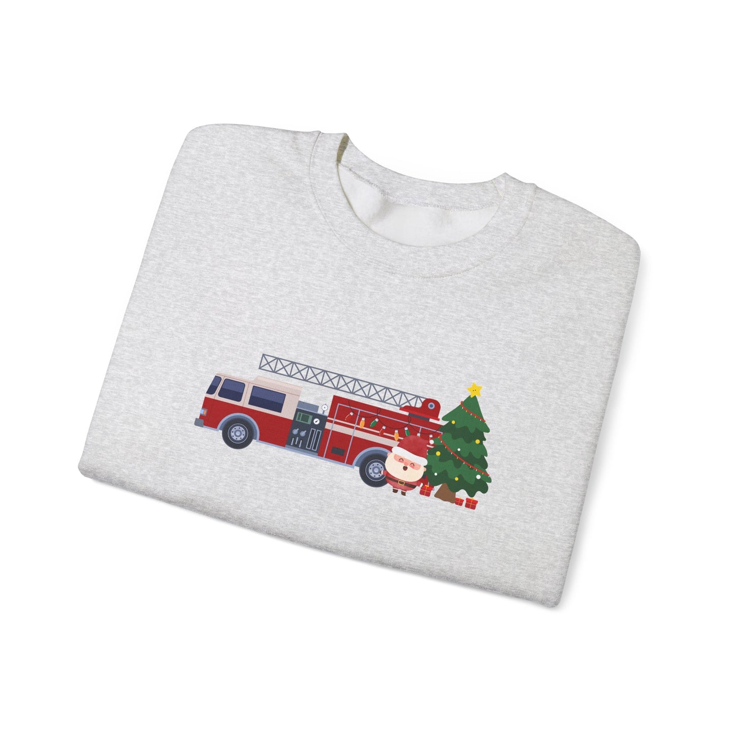 Festive Fire Truck Sweatshirt