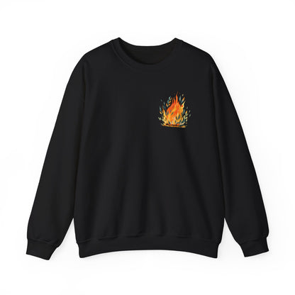 Cozy Fire-Inspired Unisex Crewneck Sweatshirt