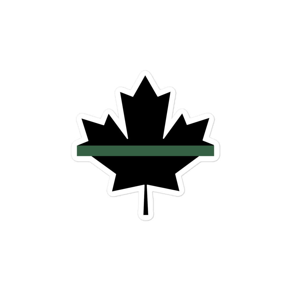 Canadian Thin Green Line StickerAfter The Call