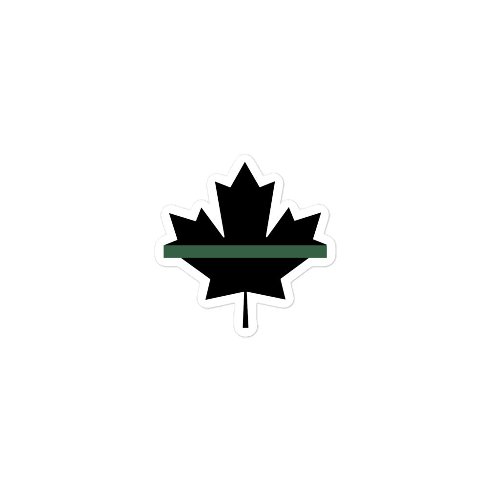 Canadian Thin Green Line StickerAfter The Call