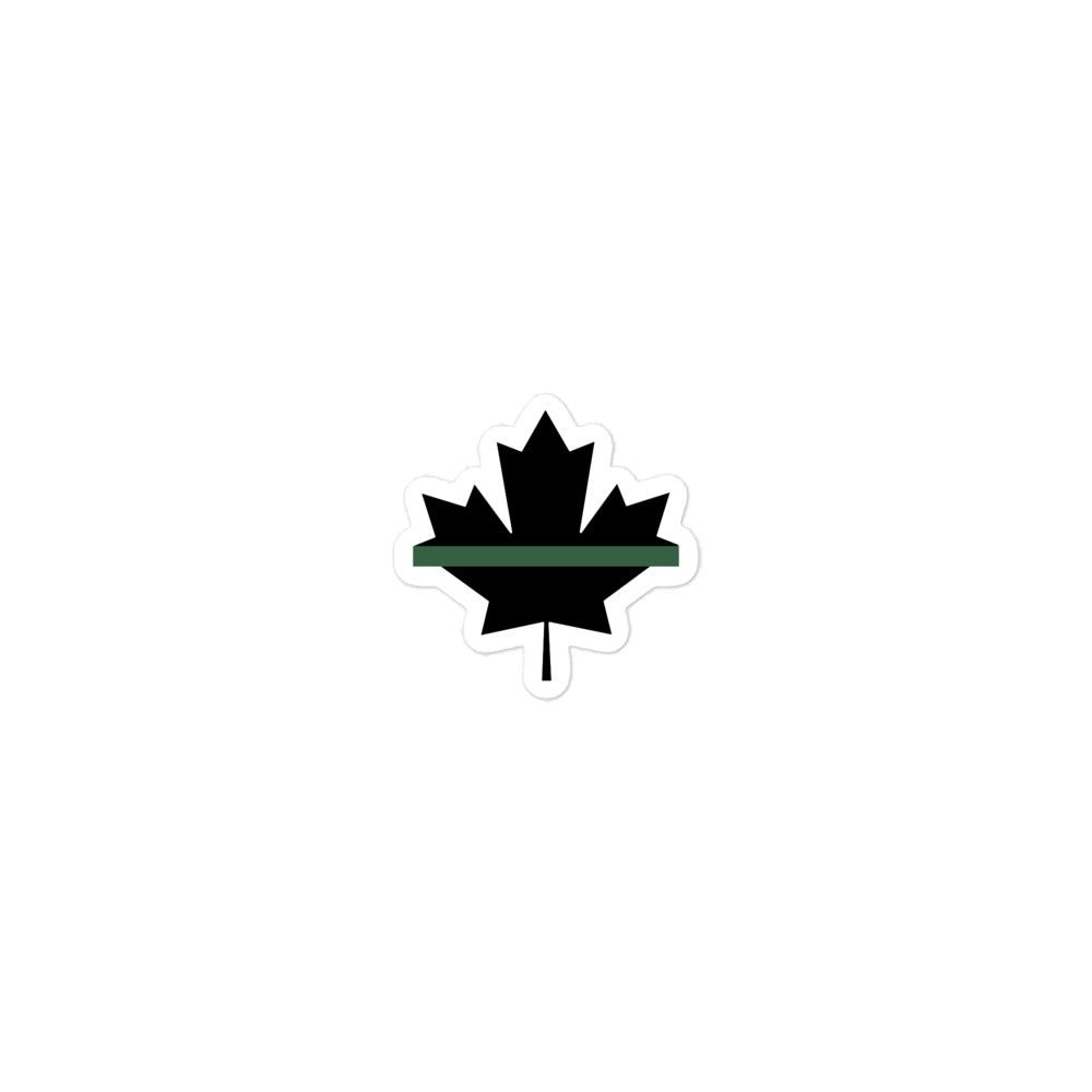 Canadian Thin Green Line StickerAfter The Call