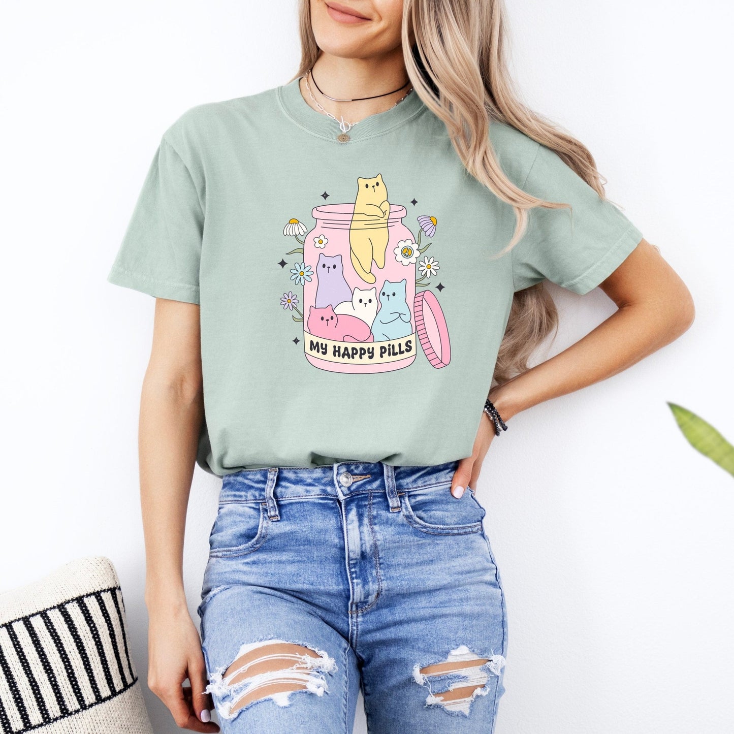 Happy Pills Cat Unisex T - ShirtAfter The Call