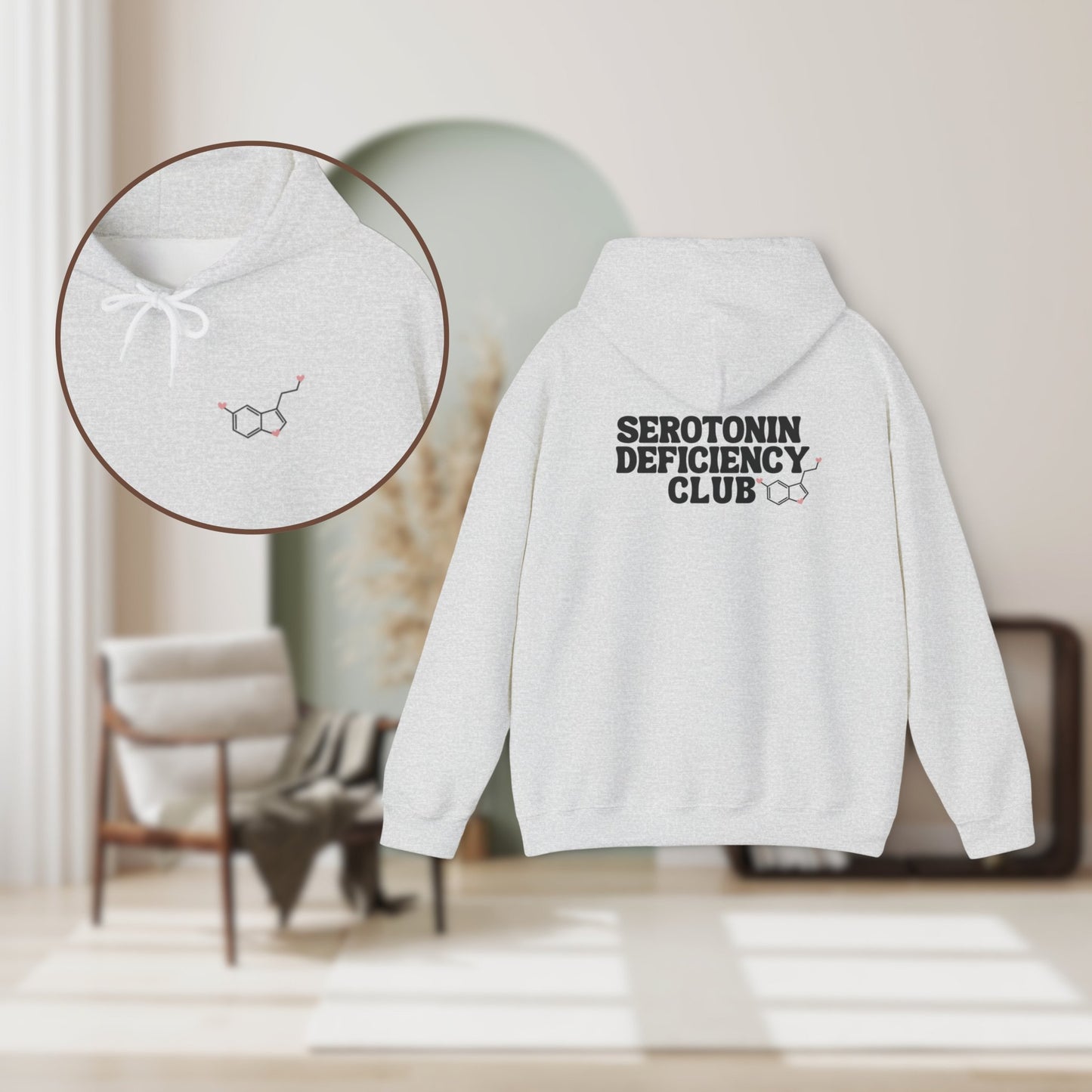 Serotonin Deficiency Club Unisex Hooded SweatshirtHoodieAfter The Call