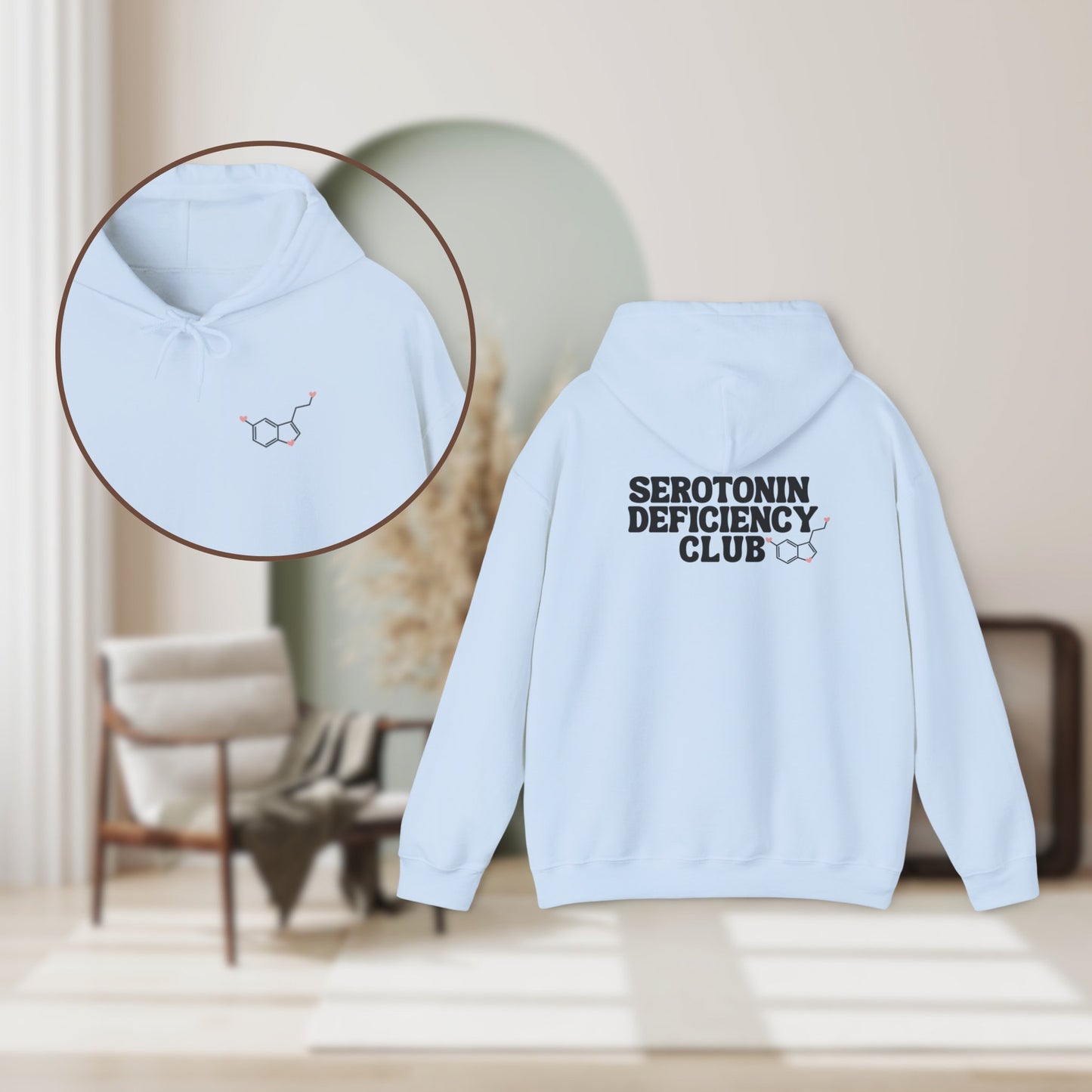 Serotonin Deficiency Club Unisex Hooded SweatshirtHoodieAfter The Call