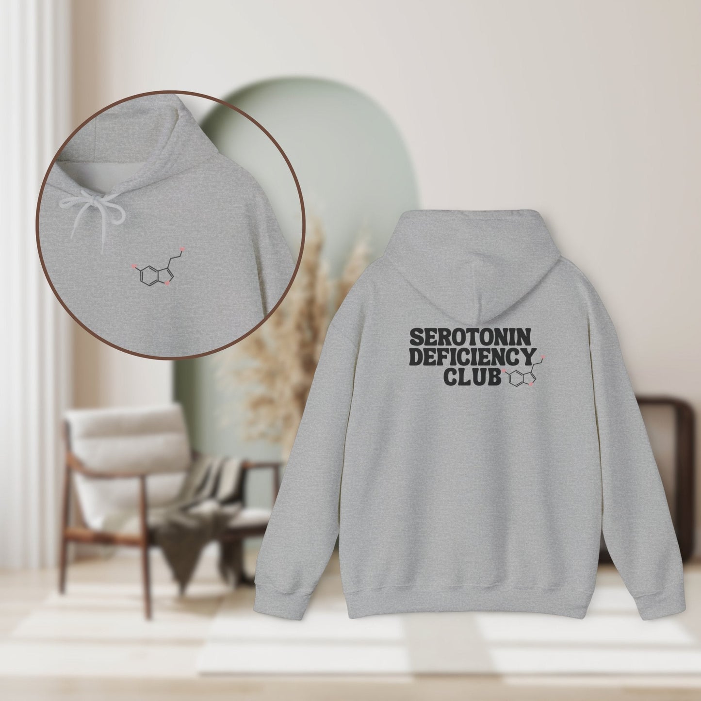 Serotonin Deficiency Club Unisex Hooded SweatshirtHoodieAfter The Call