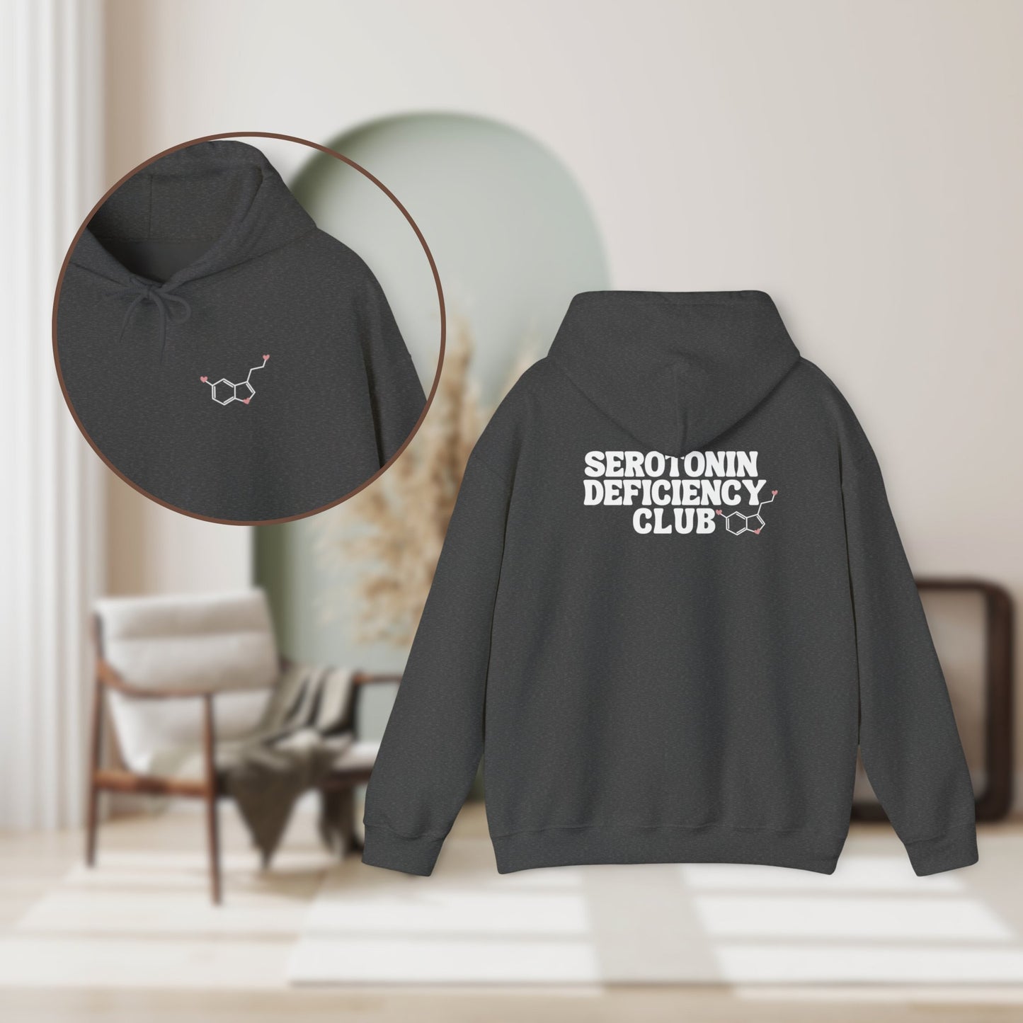 Serotonin Deficiency Club Unisex Hooded SweatshirtHoodieAfter The Call