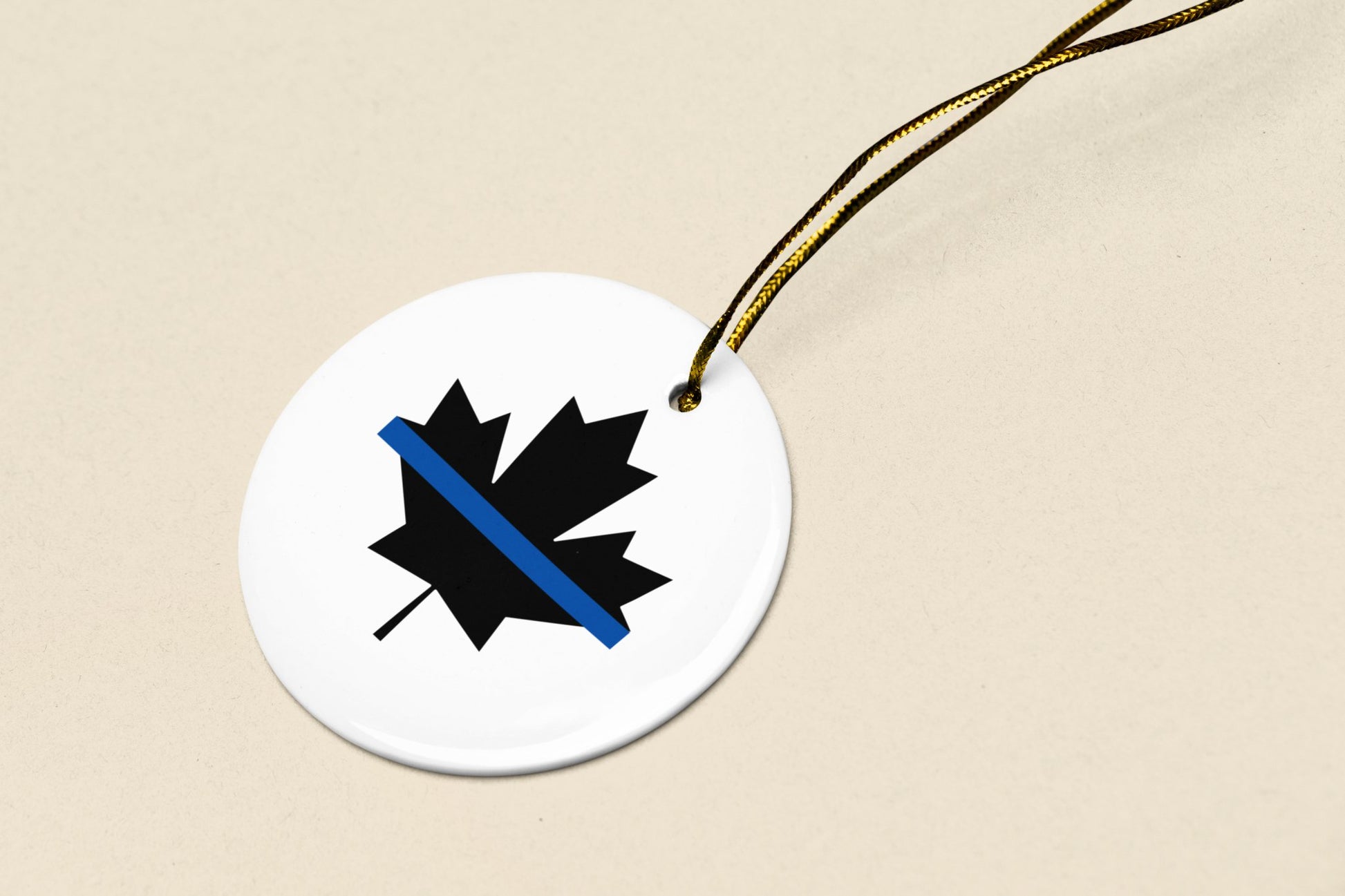 Thin Blue Line Ceramic Ornament, 1 - PackHome DecorAfter The Call