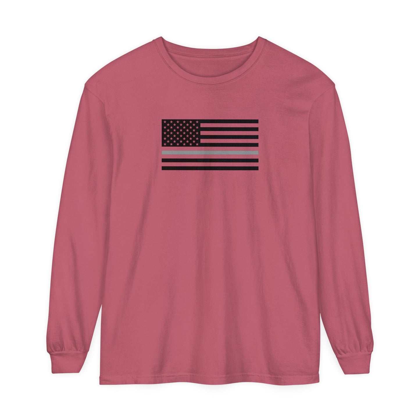 Thin Silver Line Unisex Garment - dyed Long Sleeve T-ShirtLong - sleeveAfter The Call